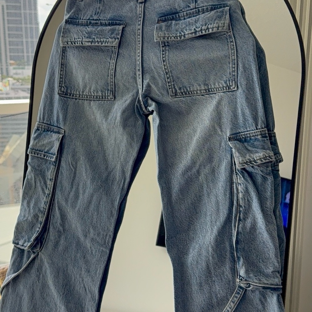 Zara Women's Blue Denim Overalls - Picture 6 of 10